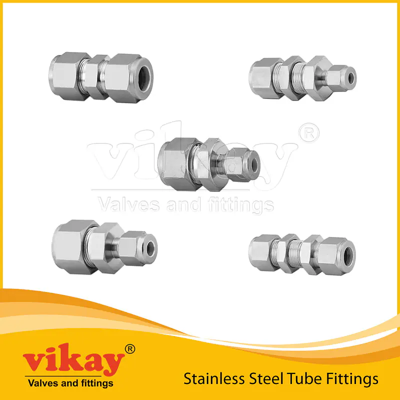 Stainless Steel Tube Fittings SS 304 x mm - SS 304 Compression Tube Fittings - Master