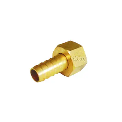 Brass Hose Nut & Nipple Set 1/4 Inch x 5/16 Inch - Brass Compression Fittings - Master