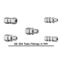 Stainless Steel Tube Fittings SS 304 x mm - SS 304 Compression Tube Fittings - Master
