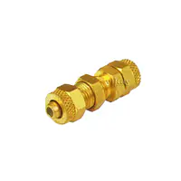 Brass P U BulkHead Assembly 8 mm x 8 mm - Brass Tube Fittings - Master